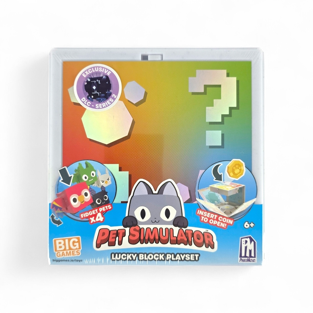 PhatMojo, Pet Simulator X, Series 2 Lucky Block Playset w/ 4 Fidget Pets
